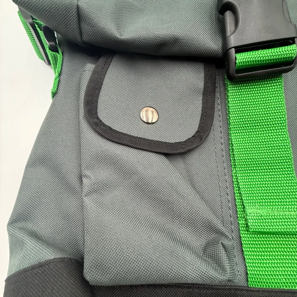 Harry Potter Slytherin Roll Top Crossbody Messenger Bag Green Gray 2018